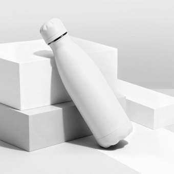 Вакуумная термобутылка Vacuum bottle C1, soft touch, 500 мл (белый)