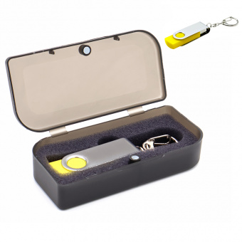 Флешка Twist 16 Гб в футляре, желтая Флешка Twist 16 Гб в футляре, желтая