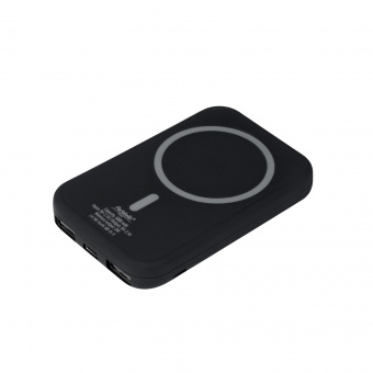 Внешний аккумулятор с беспроводной зарядкой Ultima Wireless Magnetic 5000 mAh, черный