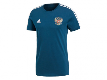 Футболка РОССИЯ 3-STRIPE (синий, белый)