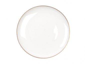 Тарелка PLATE UNI GLD (белый) Тарелка PLATE UNI GLD (белый)