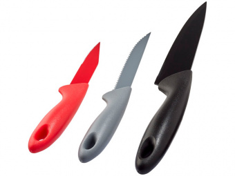 Набор ножей Main (черный, серый, красный, разноцветный)