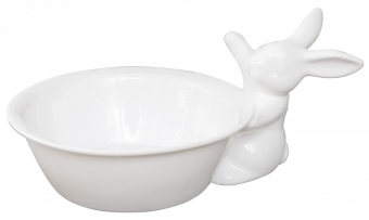 Мисочка с кроликом, 500 мл, Белый