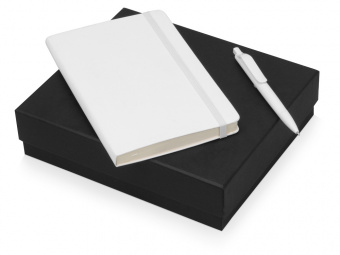 Подарочный набор Moleskine Sherlock с блокнотом А5 и ручкой (белый)