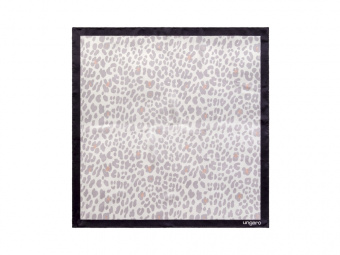 Шелковый платок Léopardo White-grey (серый, белый)