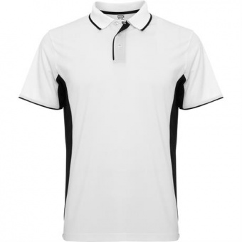 Спортивная футболка поло MONTMELO мужская, БЕЛЫЙ/ЧЕРНЫЙ L