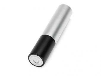 Портативное зарядное устройство Юпитер с фонариком, 3000 mAh (черный, серебристый)
