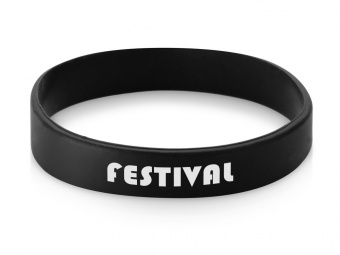 Силиконовый браслет Forest (черный)