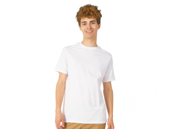 Футболка HD из премиального хлопка мужская (белый)