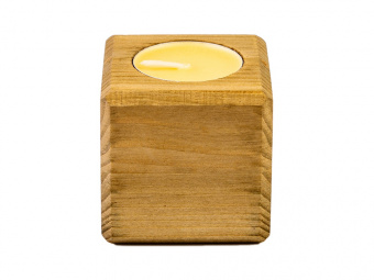 Свеча в декоративном подсвечнике Манго (коричневый)