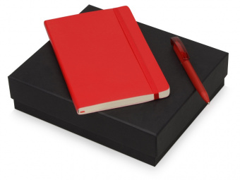 Подарочный набор Moleskine Amelie с блокнотом А5 Soft и ручкой (красный, красный)