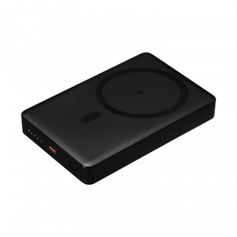 Внешний аккумулятор Atlantis PD Plus 10000mAh с функцией беспроводной зарядки 15W, черный