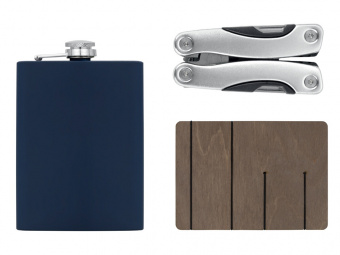 Подарочный набор Путешественник 2.0. (синий, темно-синий)