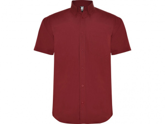 Рубашка Aifos мужская с коротким рукавом (бордовый)