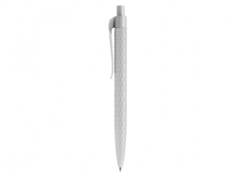 Ручка шариковая QS 01 PRP "софт-тач", светло-серый