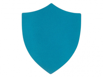 Патч Щит, nubuk (голубой)