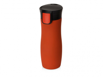 Вакуумная герметичная термокружка Streamline с покрытием soft-touch (красный)