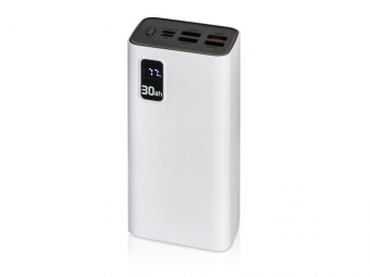 Портативный внешний аккумулятор FAST, 30000 mAh (белый)