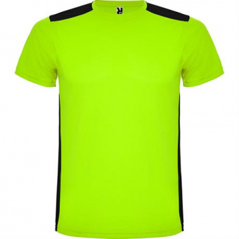 Спортивная футболка DETROIT мужская, ЛАЙМ ЯРКИЙ/ЧЕРНЫЙ XL