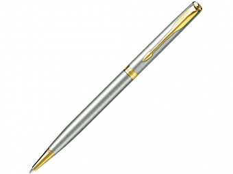 Ручка Parker шариковая Sonnet Stainless Steel GT (золотистый, серебристый)