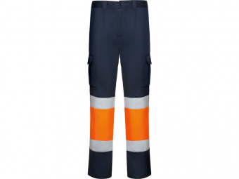 Брюки Daily stretch HV со светоотражающими полосами, мужские (navy, неоновый оранжевый)