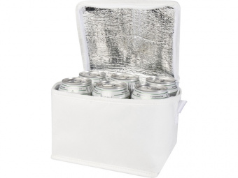 Сумка-холодильник Spectrum из переработанного нетканого материала (белый)