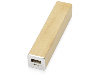 Внешний аккумулятор Вуди, 2600 mAh (светло-коричневый)