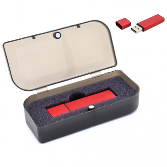 Флешка Loon 16 Гб в футляре, красная Флешка Loon 16 Гб в футляре, красная