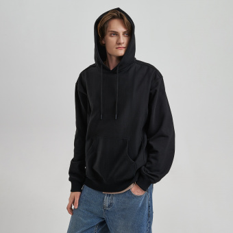 Худи релакс унисекс ADVENTURE, черный, размер XS/S