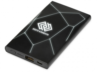 Портативное беспроводное зарядное устройство Geo Wireless, 5000 mAh (черный)