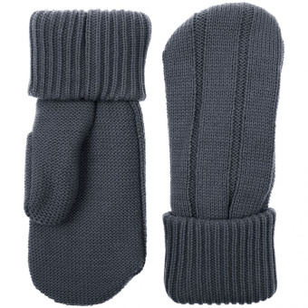Варежки Knit Beat, серые (графит)