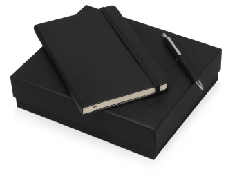 Подарочный набор Moleskine Hemingway с блокнотом А5 и ручкой (черный)