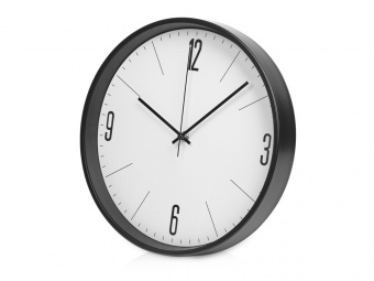 Алюминиевые настенные часы Zen (белый, черный)