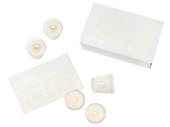 Набор ароматических свечей, 5*50 мл (прозрачный)