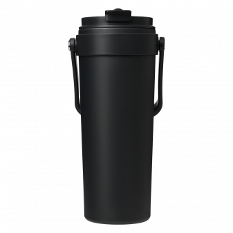 Термокружка вакуумная Соло, черная