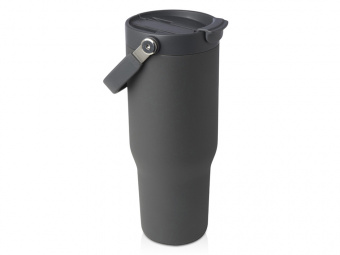 Термостакан Bronx из меди и переработанной нержавеющей стали, 900мл (серый)