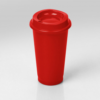 Пластиковый стакан SipGo (красный)