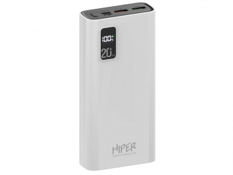 Портативный внешний аккумулятор FAST, 20000 mAh (белый)