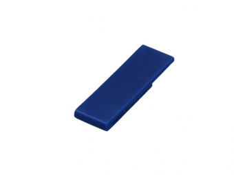 USB 2.0- флешка промо на 64 Гб в виде скрепки (синий)