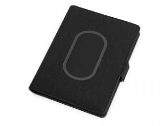 Органайзер с беспроводной зарядкой Powernote, 5000 mAh (темно-серый)