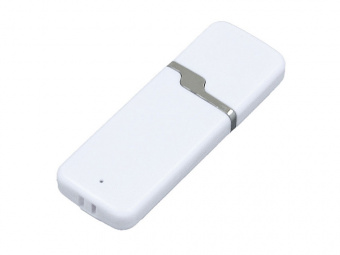 USB 2.0- флешка на 4 Гб с оригинальным колпачком (белый)