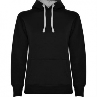 Толстовка URBAN WOMAN женская, ЧЕРНЫЙ/ПЁСТРЫЙ СЕРЫЙ L