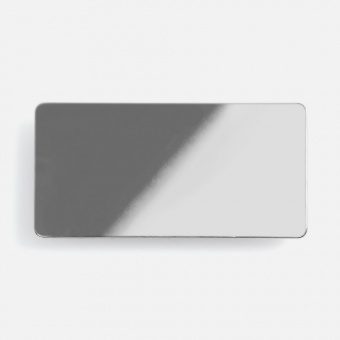 Значок Sanga Matto, серебристый глянцевый