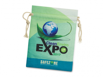 Мешочек подарочный средний с возможностью полноцветной печати (натуральный)