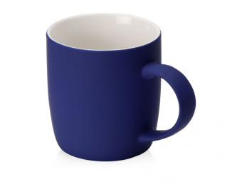 Кружка с покрытием soft-touch Dalgona (синий)