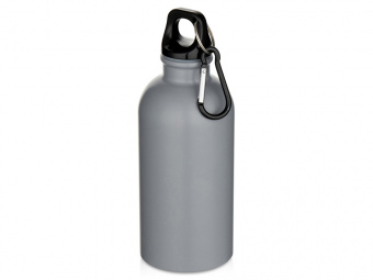 Бутылка для воды Oregon, переработанная сталь, 400 мл (серый)