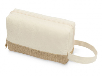 Косметичка Jute с ручкой из хлопка и джута (натуральный)