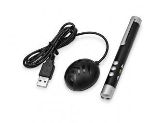 Лазерная указка "Basov" для презентаций, черный/серебристый