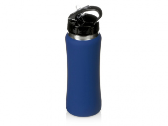 Бутылка для воды Bottle C1, soft touch, 600 мл (темно-синий)