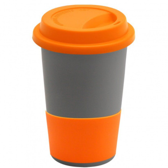 Кружка Magic To Go, серый/ оранжевый